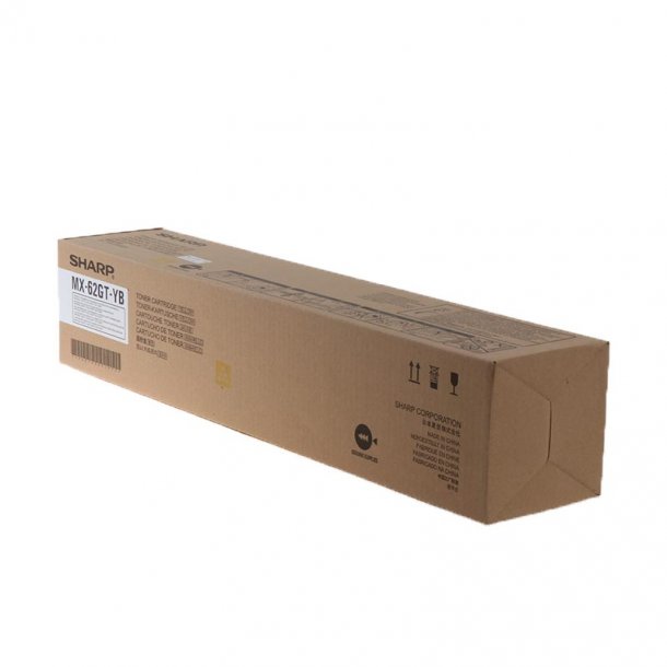 Sharp MX6240 Y Toner - MX62GTYB Original - Gul 40000 sider