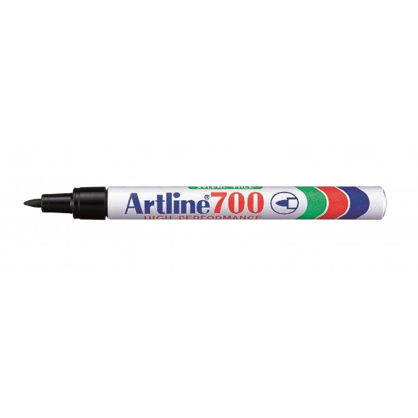 Artline Marker 700 Permanent 0,7 svart, 12 st