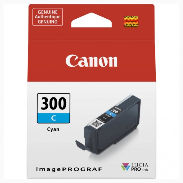 Canon PFI-300 C blkpatron - 4194C001 Original - Cyan 14 ml