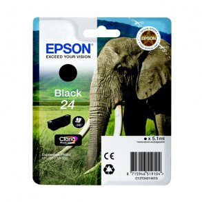 Epson bläckpatron T2421 - C13T24214012 svart 5,1 ml, original