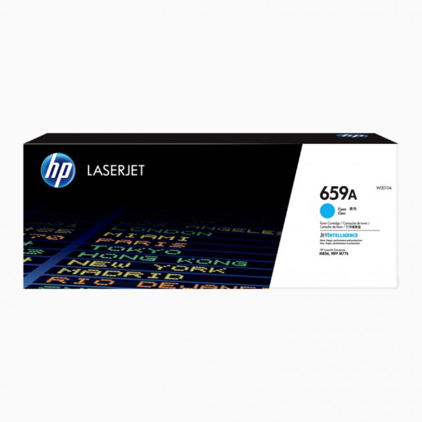 HP 659A C Toner - W2011A Original - Cyan 13000 sider