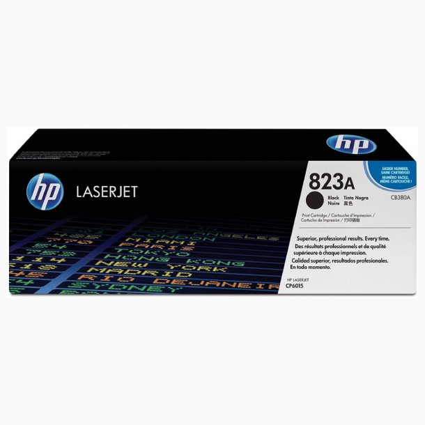 HP 823A BK Toner - CB380A Original - Svart 16500 sider