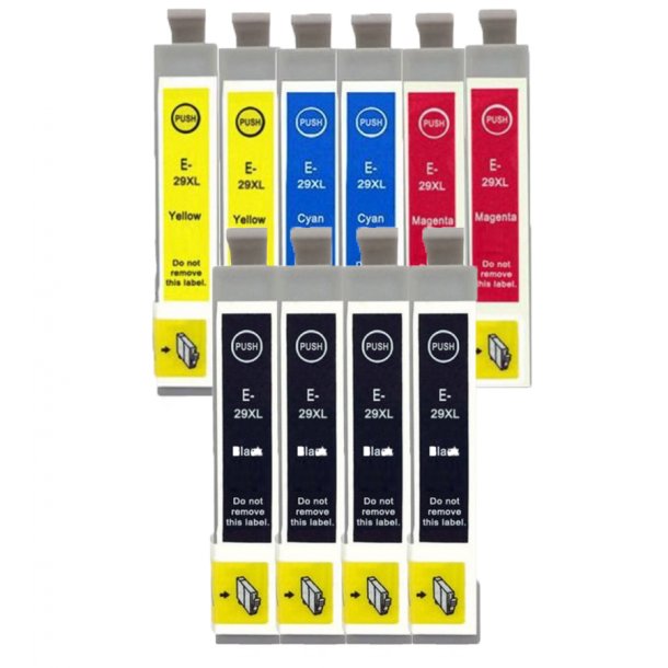 Epson 29 XL Ink Cartridge Combo Pack 10 pcs - Compatible - BK/C/M/Y 156,8 ml
