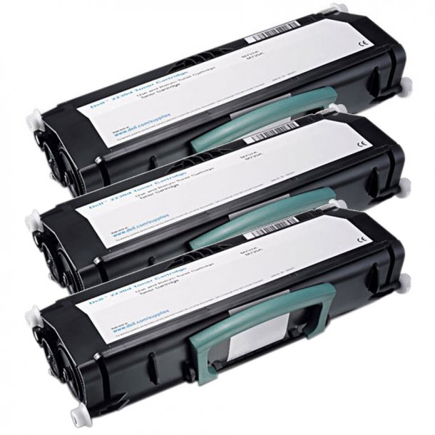 Kompatibel Dell 2330 BK combo pack 3 st Toner (18000 sidor)