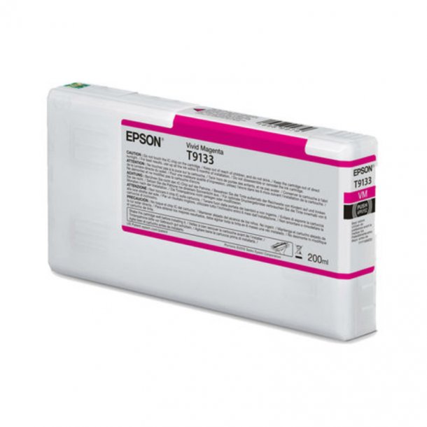 Epson T9133 M blkpatron - C13T913300 Original - Vivid Magenta 200 ml