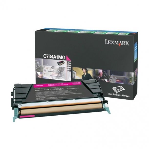 Lexmark C 734 M prebate Toner - C734A1MG Original - Magenta 6000 pages