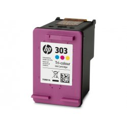 HP blkpatron 303 - T6N01AE 3-farvet 165 sider, original