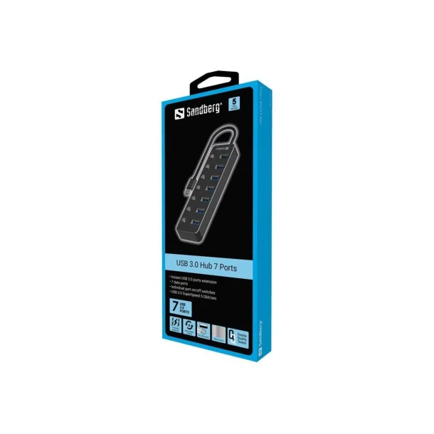 Sandberg USB 3.0 Hub 7 Ports