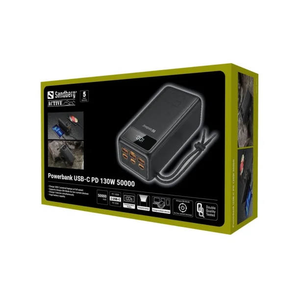 Sandberg Powerbank USB-C PD 130W 50000
