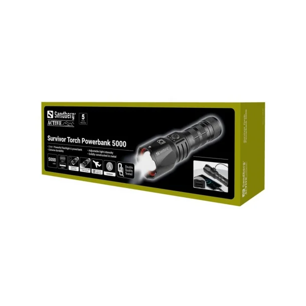 Sandberg Survivor Torch Powerbank 5000