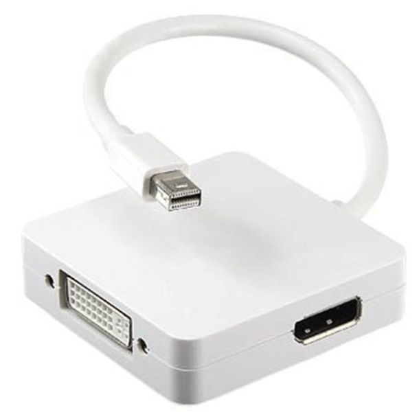 SERO Multi adapter til Apple, Mini DisplayPort/Thunderbolt til DVI+ DP + HDMI 