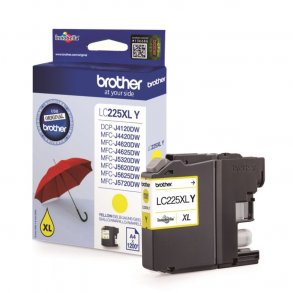 Brother ink cartridge LC225XLY yellow 11,8 ml, original