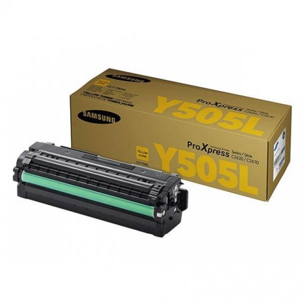 Samsung CLT-Y505L/ELS Y Toner - SU512A Original - Gul 3500 sider