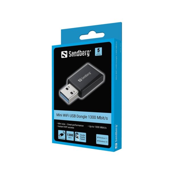 Sandberg Mini Wifi Dongle 1300 Mbit/s