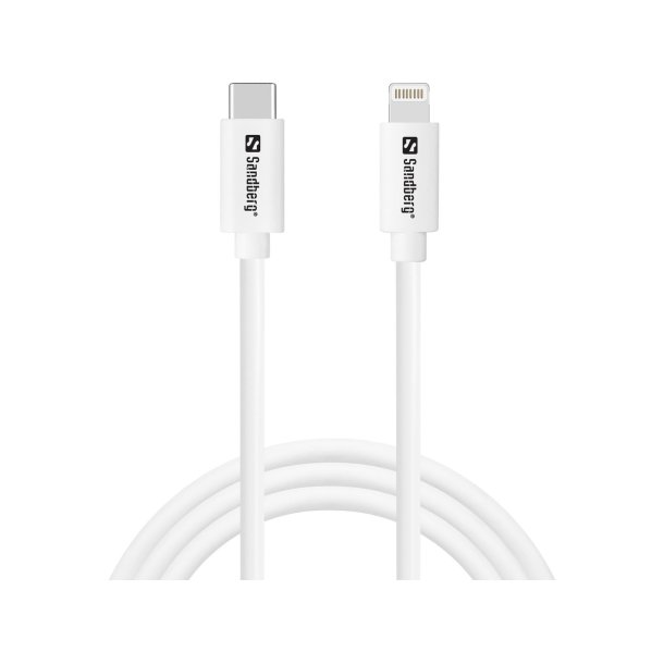 Sandberg USB-C AC 20W Laddare EU + Lightning-kabel 1M