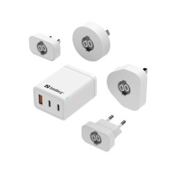 Sandberg 3i1 Rejseoplader USB-C/A 65W
