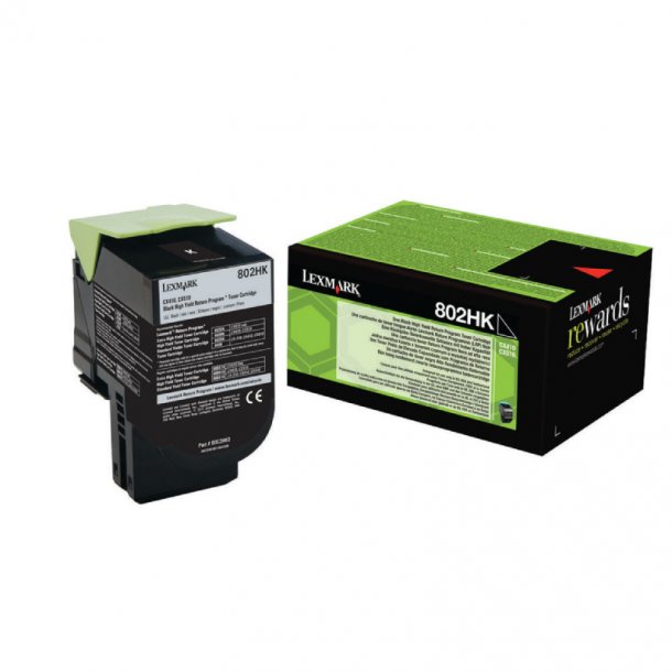 Lexmark 802HK BK Toner - 80C2HK0 Original - Black 4000 pages