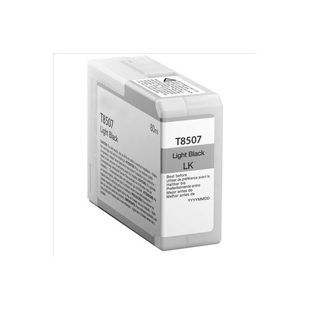 Epson T8507 Original bl&auml;ckpatron (80 ml)