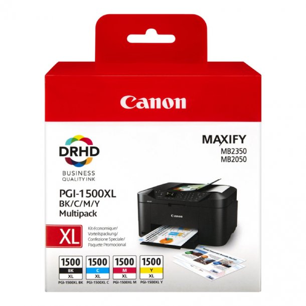 Canon PGI 1500 XL CMYK 9182B004 Sampak 4stk blkpatron, Original