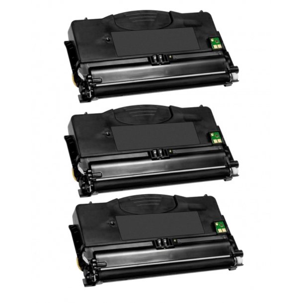 Lexmark E120 BK combo pack 3 stk Toner - 12016SE Kompatibel - Sort 6000 sider