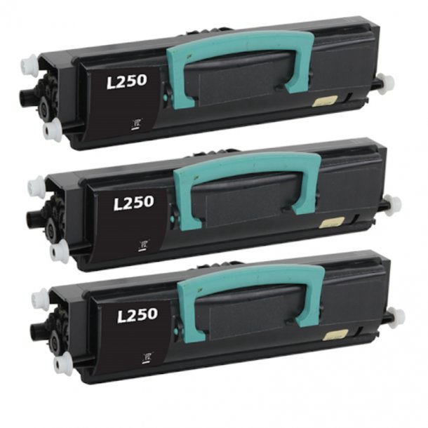 Lexmark E250A21E BK combo pack 3 stk Toner - Kompatibel - Sort 10500 sider