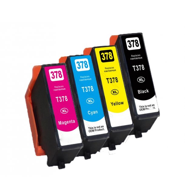 Epson 378 XL Ink Cartridge Combo Pack 4 pcs - Compatible - BK/C/M/Y 39,1 ml
