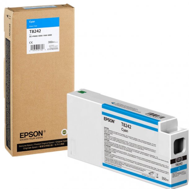 Epson T8242 C blkpatron - C13T824200 Original - Cyan 350 ml