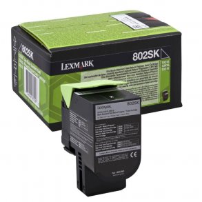 Lexmark toner 802SK - 80C2SK0 svart 2500 sider, original