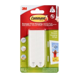 3M Command Klbestrips til Billedophng - Hvid (4 store)