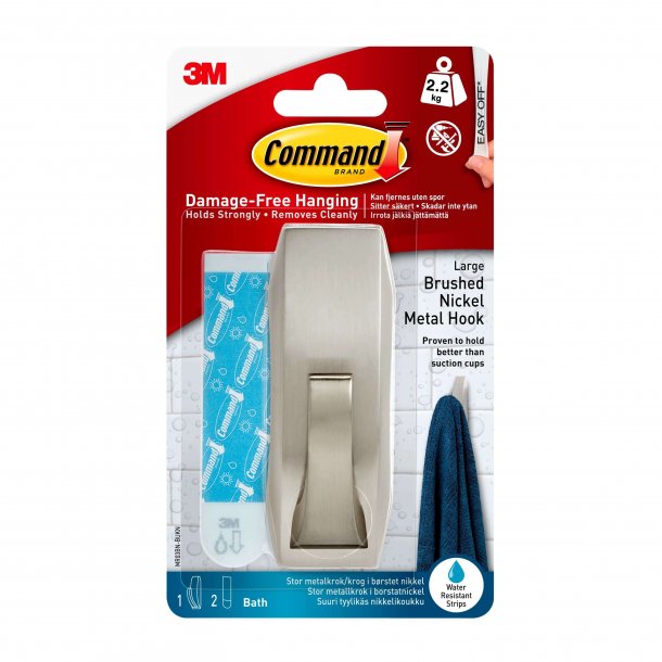 3M Command Stor Metalkrok - Satin Nickel