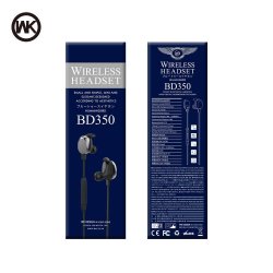 In-ear hretelefoner BD350 - Trdlse, til sportsbrug, hvid