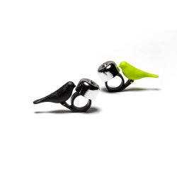 Qualy Bird Bike Bell Black