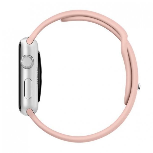 SERO Armband  f&ouml;r Apple Watch i silikon, 42/44mm, rosa sand
