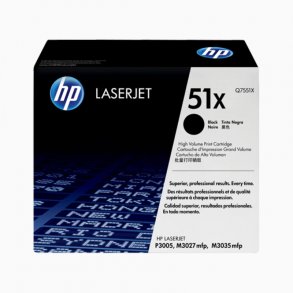 HP 51X BK Toner - Q7551X Original - Svart 13800 sider