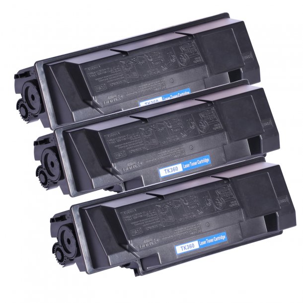 Kompatibel Kyocera TK360 BK combo pack 3 stk Toner (60000 sidor)