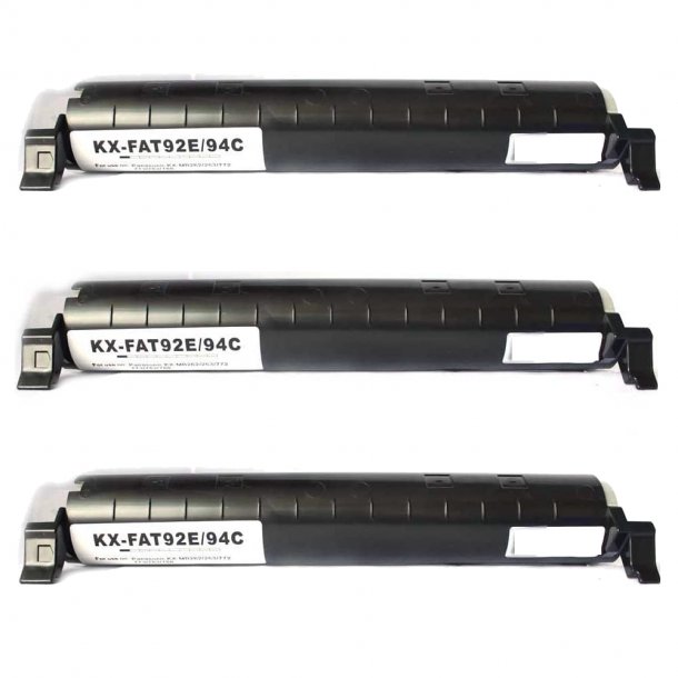 Panasonic KX-FAT92E BK combo pack 3 stk Toner - Kompatibel - Sort 6000 sider