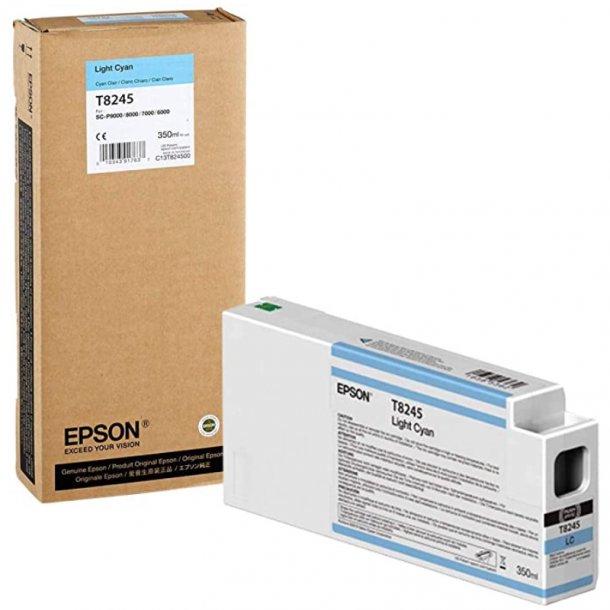 Epson T8245 LC blkpatron - C13T824500 Original - Lys Cyan 350 ml