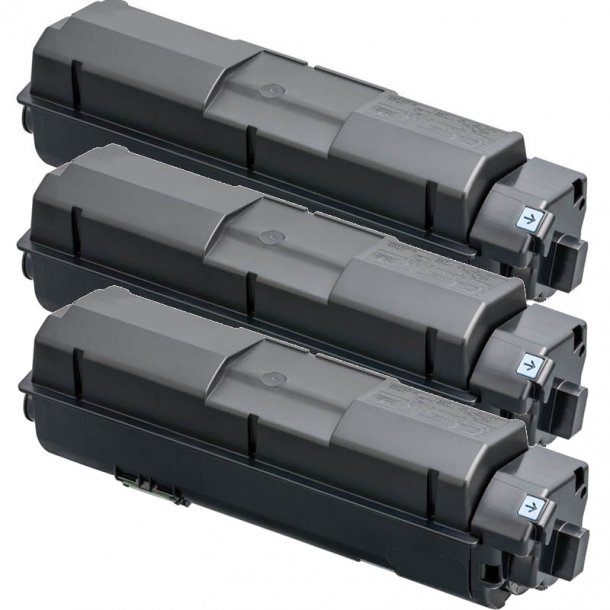 Kyocera TK-1170 BK combo pack 3 stk Toner - 1T02S50NL0 Kompatibel - Sort 21600 sider