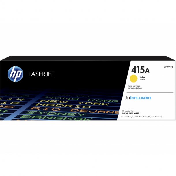 HP 415A Y Toner - W2032A Original - Gul 2100 sider