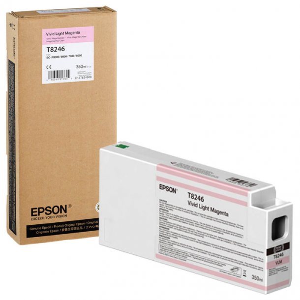 Epson T8246 LM blkpatron - C13T824600 Original - Lys Magenta 350 ml