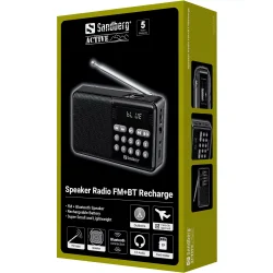 Sandberg Speaker Radio FM+BT Recharge