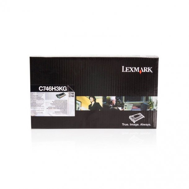 Lexmark toner C 746 / 748 - C746H3KG svart 12000 sidor, original