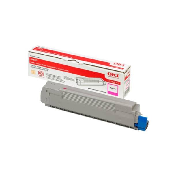 OKI C 8600/8800 M lasertoner - 43487710 Original - Magenta 6000 sider