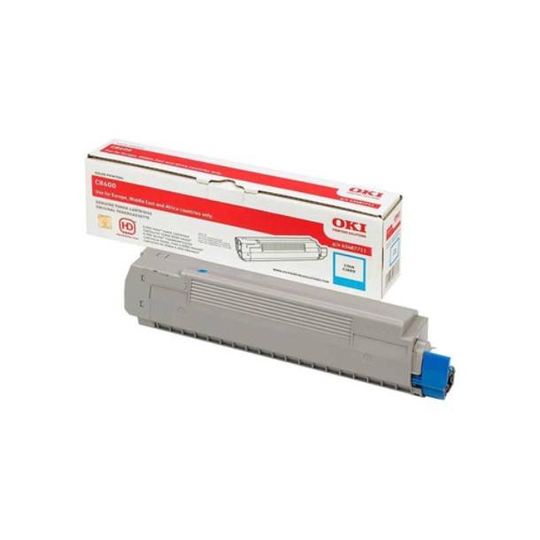 OKI C 8600/8800 C lasertoner - 43487711 Original - Cyan 6000 sider