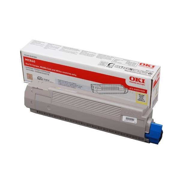 OKI MC 860 Y lasertoner - 44059209 Original - Gul 10000 sider