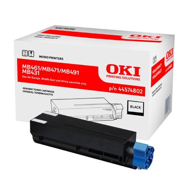 OKI B 431/MB 431/471/491 BK Original lasertoner (7000 sidor)