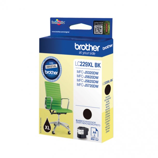 Brother LC229 XL BK Ink Cartridge - Original - Black 2400 pages
