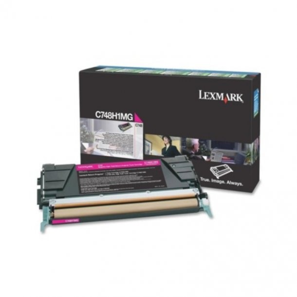 Lexmark C 748 M prebate Toner - C748H1MG Original - Magenta 10000 sider