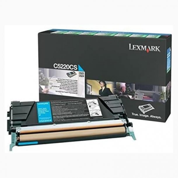 Lexmark C52X C Toner - C5220CS Original - Cyan 3000 sider