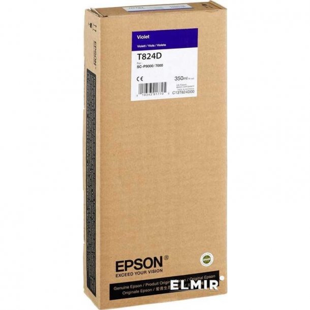 Epson T824D Original bl&auml;ckpatron (350 ml)